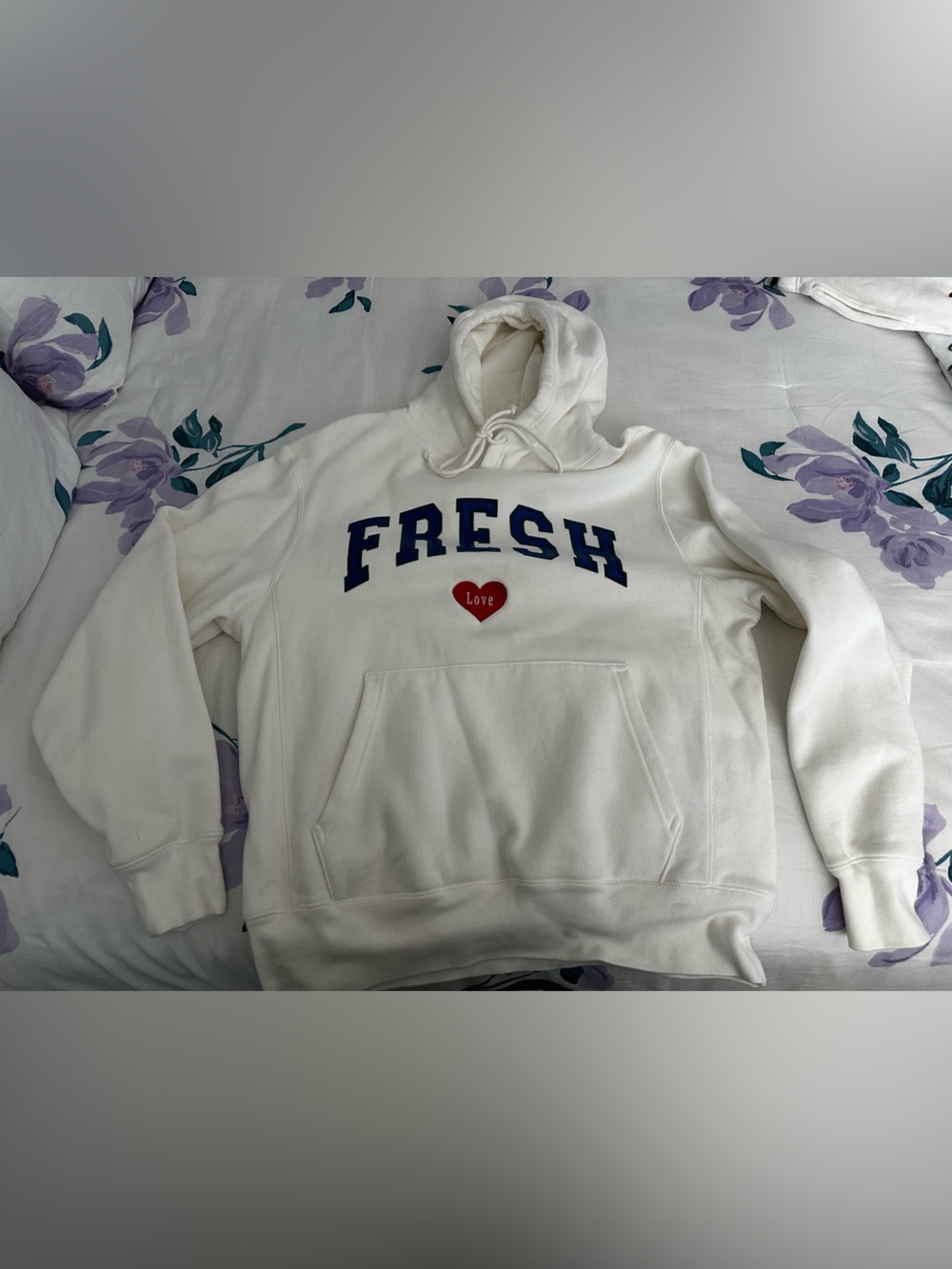 White Fresh Love Hoodie